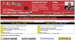 Desktop Screenshot of polyplacas.com.br