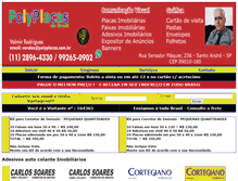 Tablet Screenshot of polyplacas.com.br