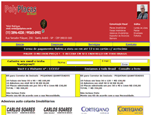 Tablet Screenshot of polyplacas.com